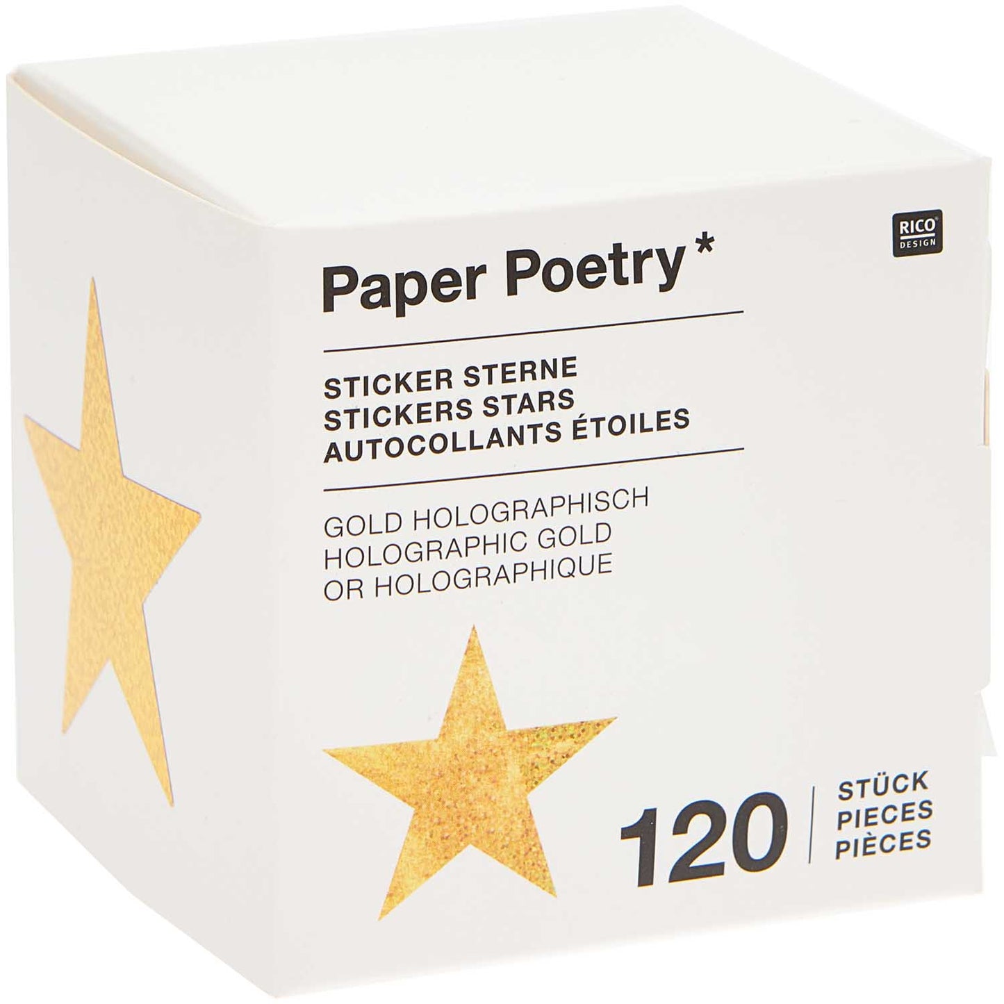 
                  
                    Gold Stars Holographic Stickers
                  
                