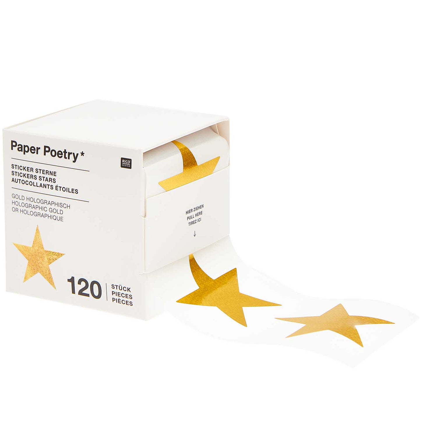 
                  
                    Gold Stars Holographic Stickers
                  
                