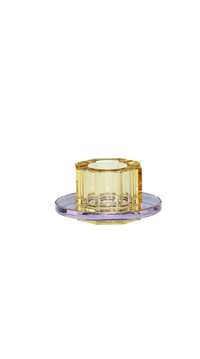 
                  
                    Yellow & Purple Crystal Kiosk Candlestick
                  
                