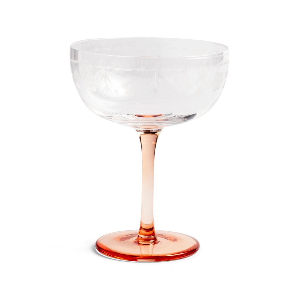 
                  
                    Floral Champagne Coupe
                  
                