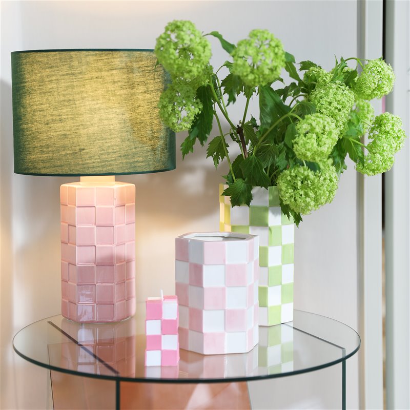 
                  
                    Mint Vichy Vase
                  
                