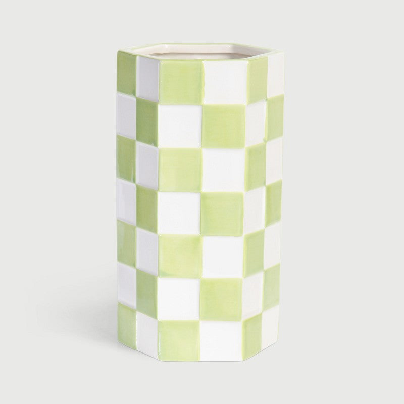 
                  
                    Mint Vichy Vase
                  
                