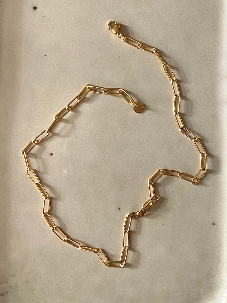 
                  
                    Short Oval Link Necklace
                  
                