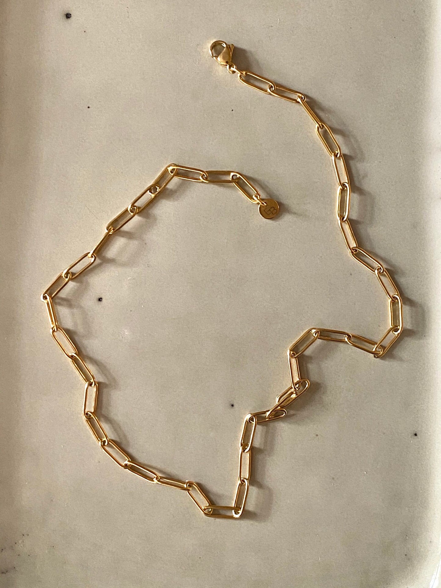 
                  
                    Short Oval Link Necklace
                  
                
