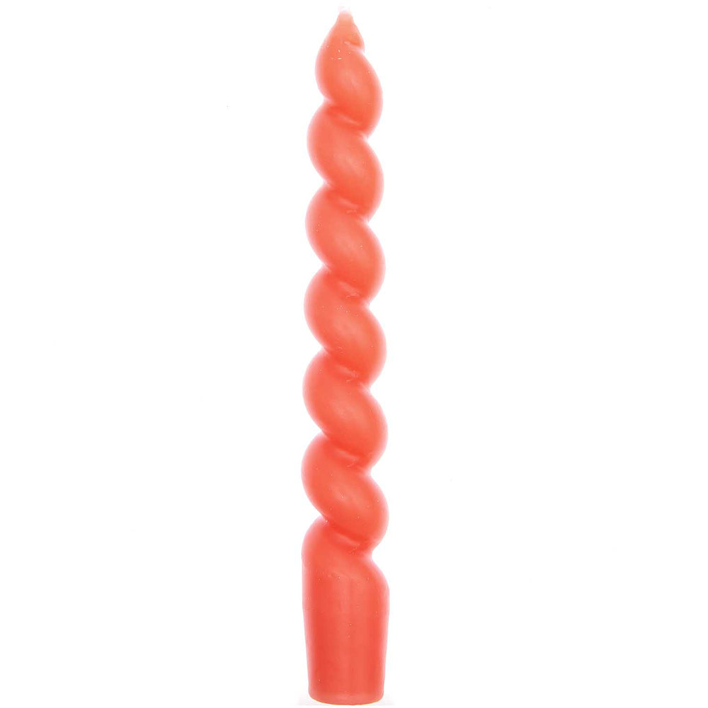 Coral Spiral Candle