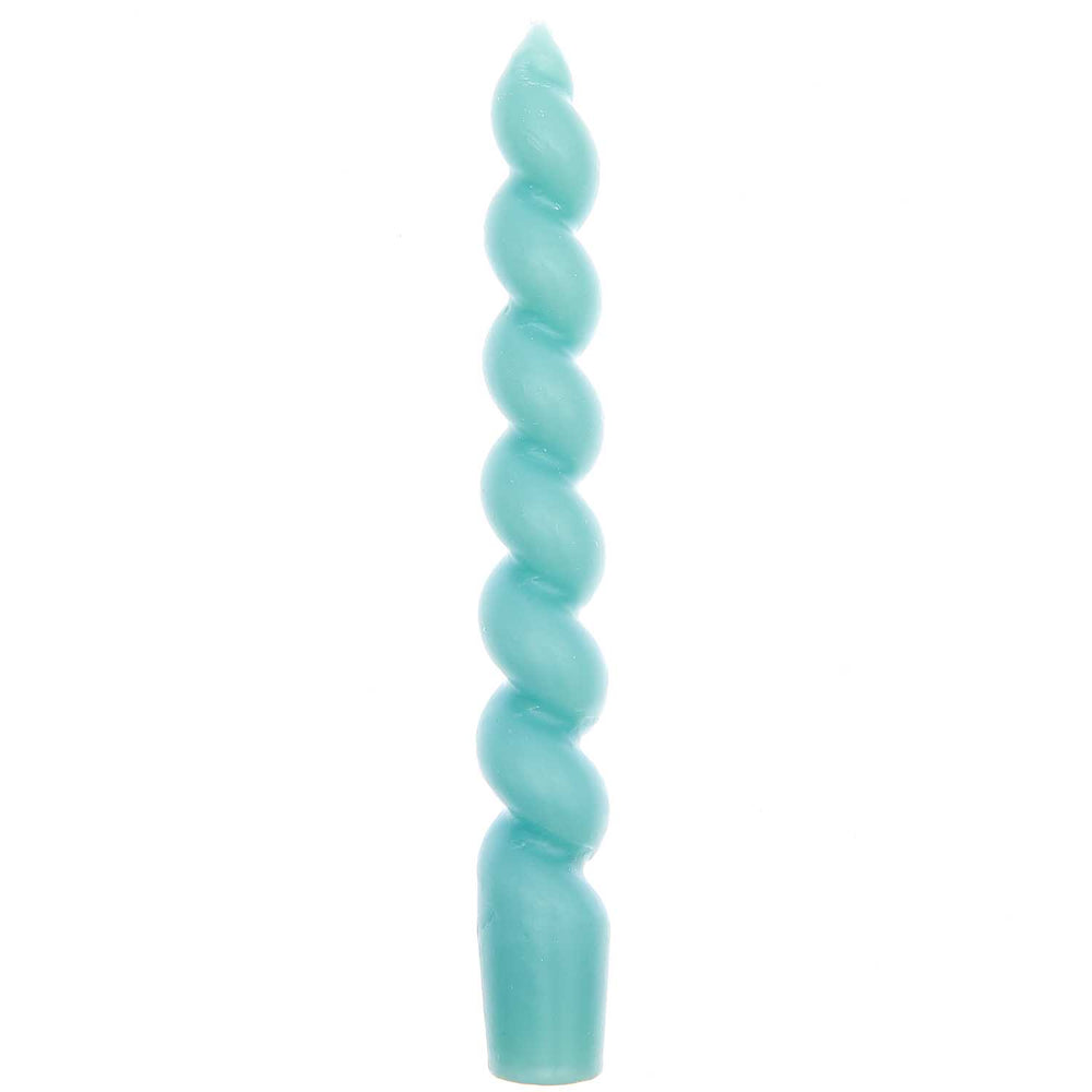 Aqua Spiral Candle