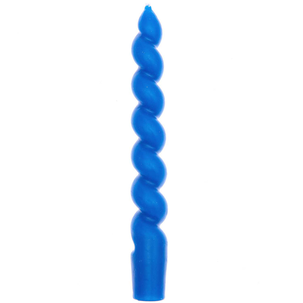 Cornflower Spiral Candle