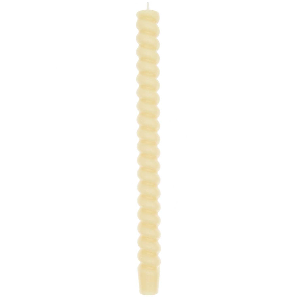 Sorbetgelbe Spiralkerze