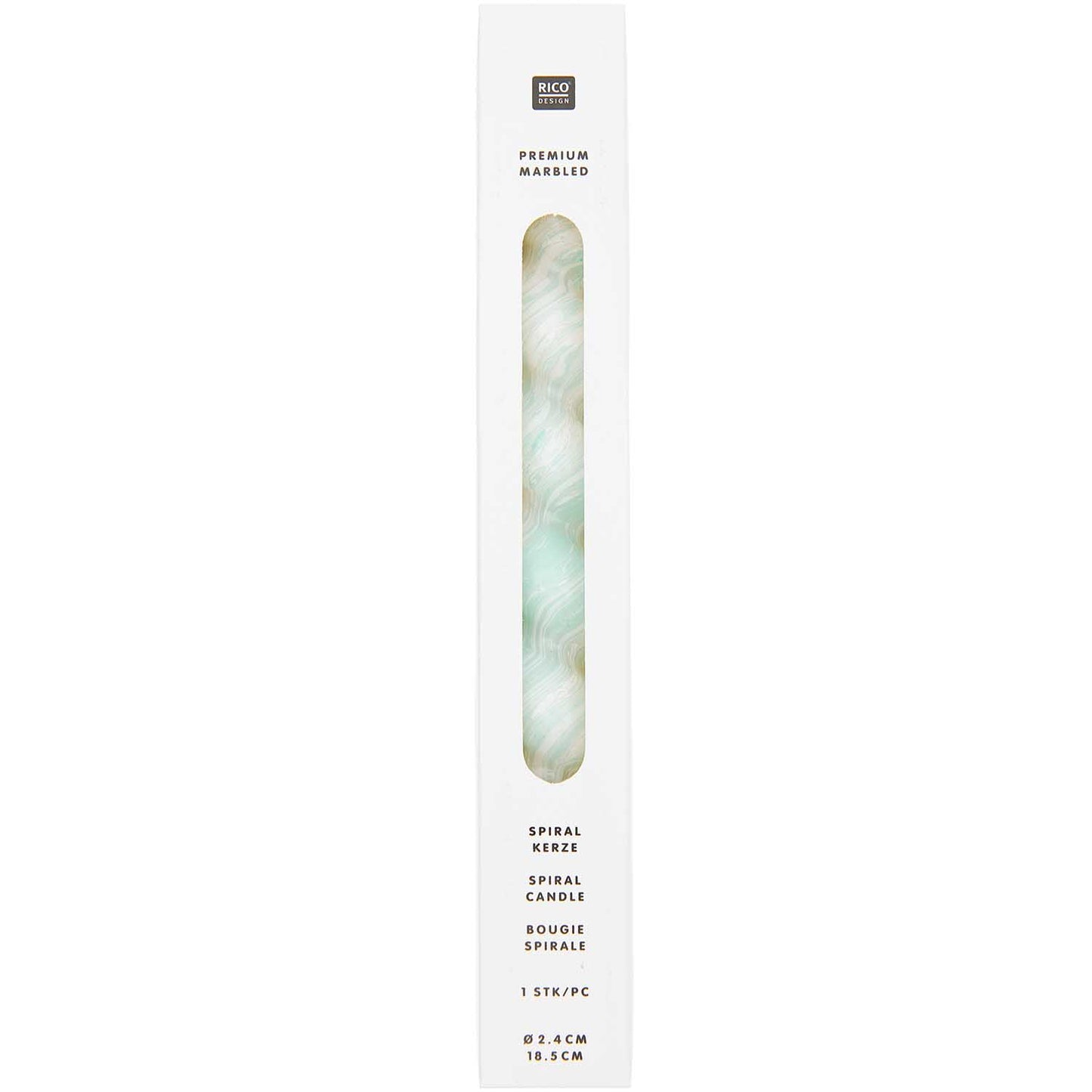 
                  
                    Green Spiral Marbled Candle
                  
                