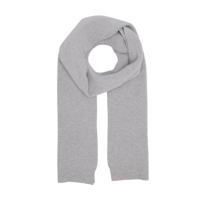 Heather Grey Merino Wool Scarf