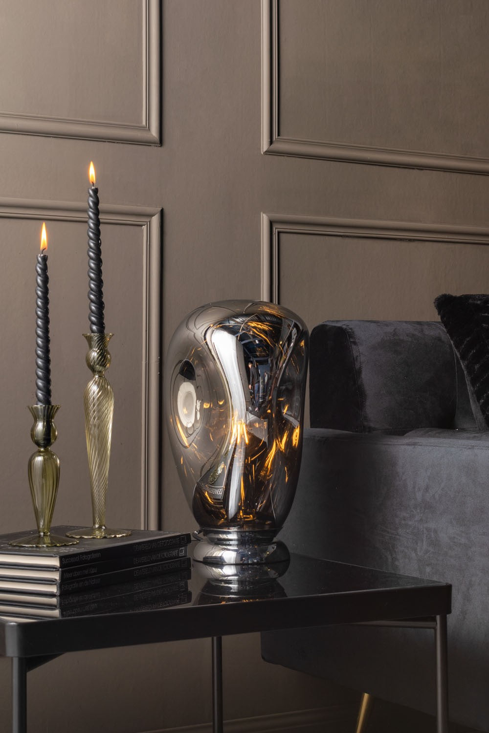 
                  
                    Moss Green Swirl Candle Holder
                  
                