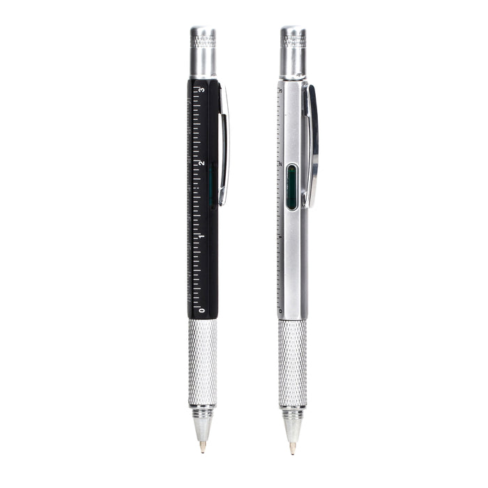 Multi-Tool-Stift in Schwarz und Silber