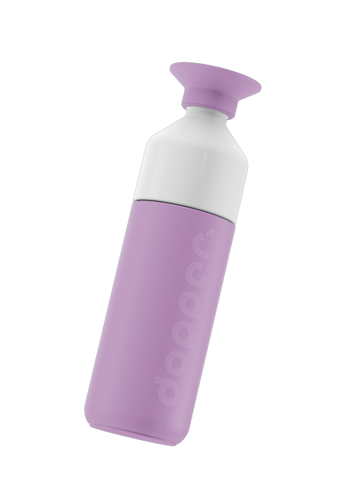 Large Throwback Lilac Insulated Water Bottle