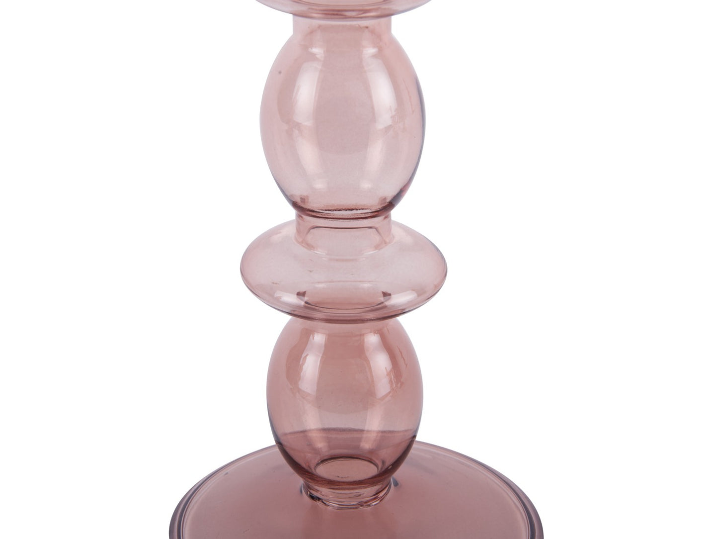 
                  
                    Large Faded Pink Glass Art Bubbles Candle Holder
                  
                