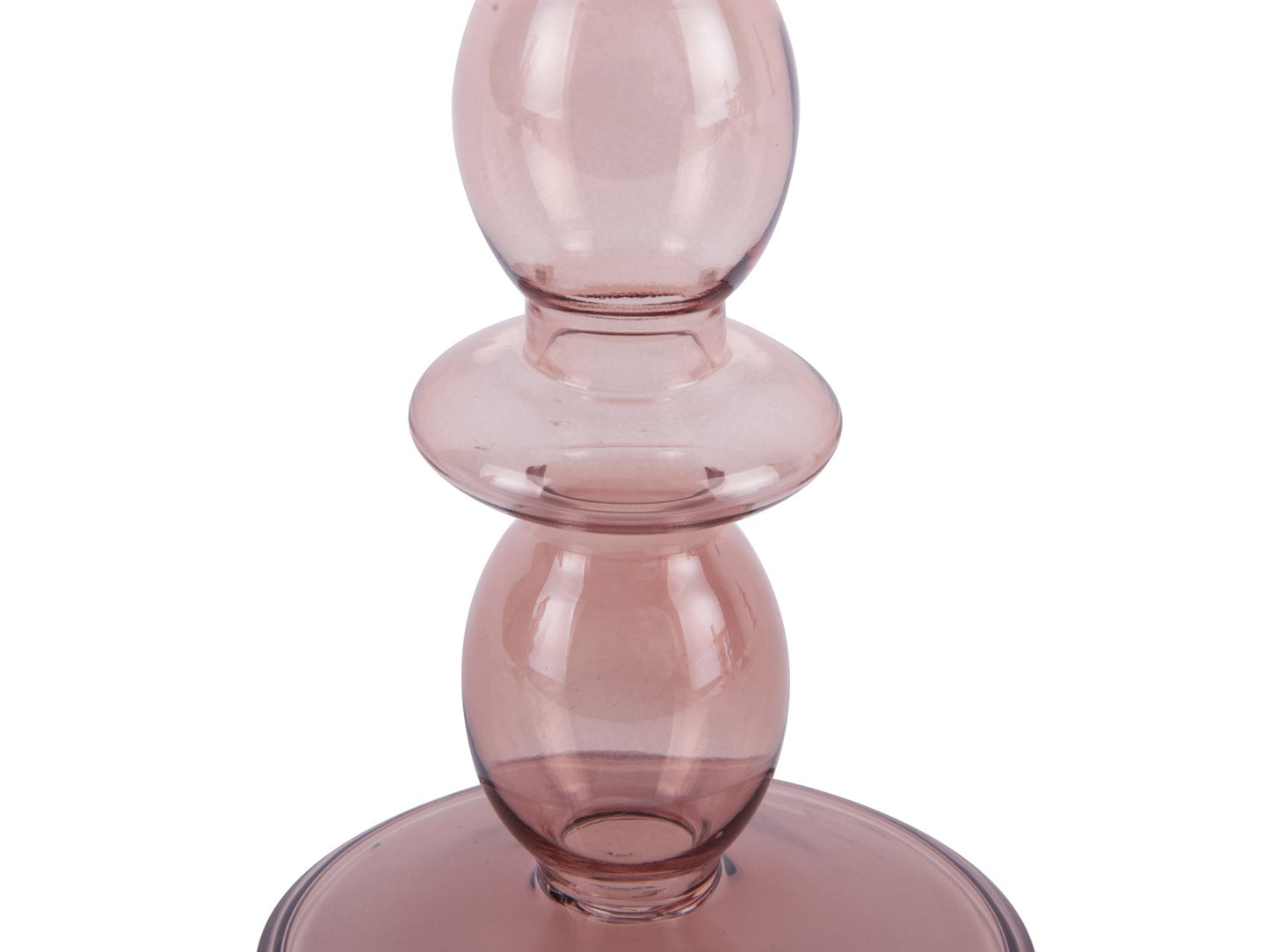 
                  
                    Medium Faded Pink Glass Art Bubbles Candle Holder
                  
                