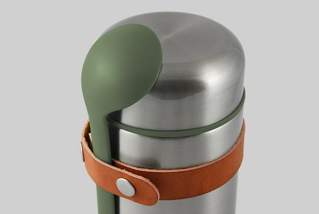 
                  
                    Stainless Steel  Green Spoon Food Flask
                  
                