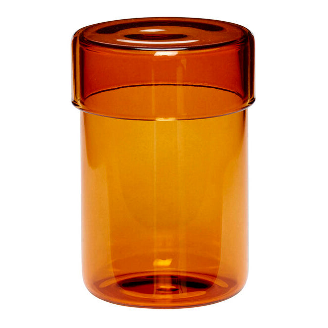
                  
                    Large Amber Glass Pop Storage Jar
                  
                