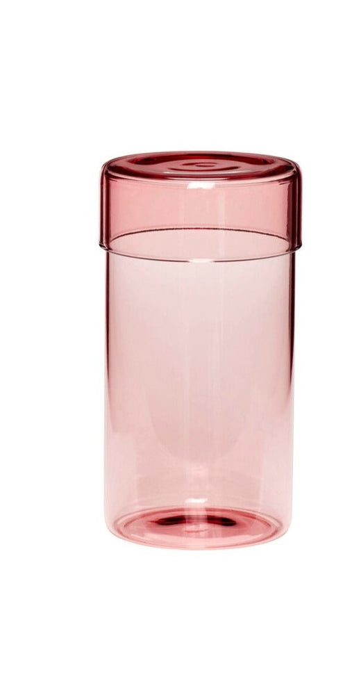 
                  
                    Extra großes Pop-Vorratsglas aus rosafarbenem Glas
                  
                