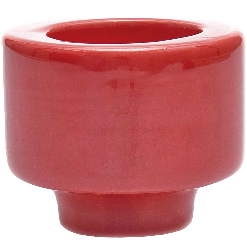 
                  
                    Multifunktionaler roter Kerzenhalter aus Keramik
                  
                