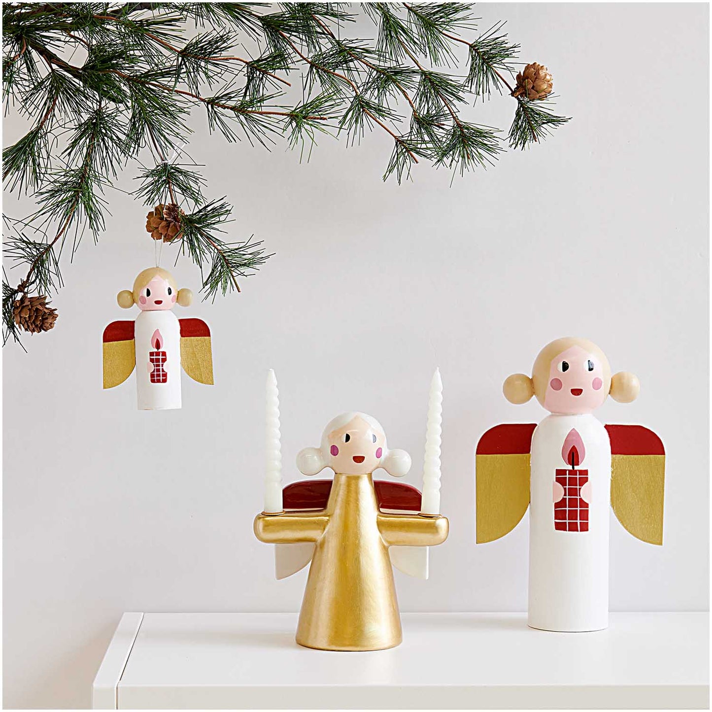 
                  
                    Ceramic Angel Gold Candleholder
                  
                
