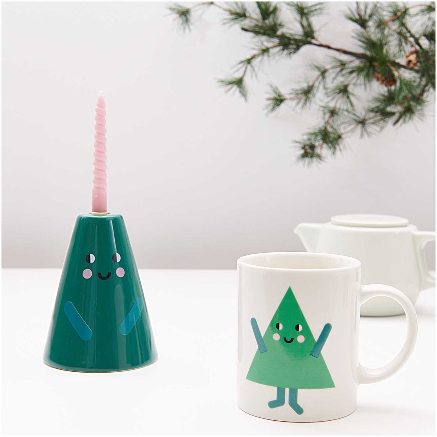 
                  
                    Ceramic Fir Green Candleholder
                  
                