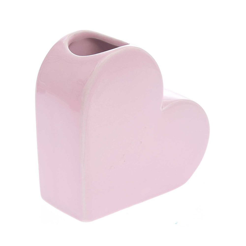 
                  
                    Kleine rosa Keramik-Herzvase
                  
                