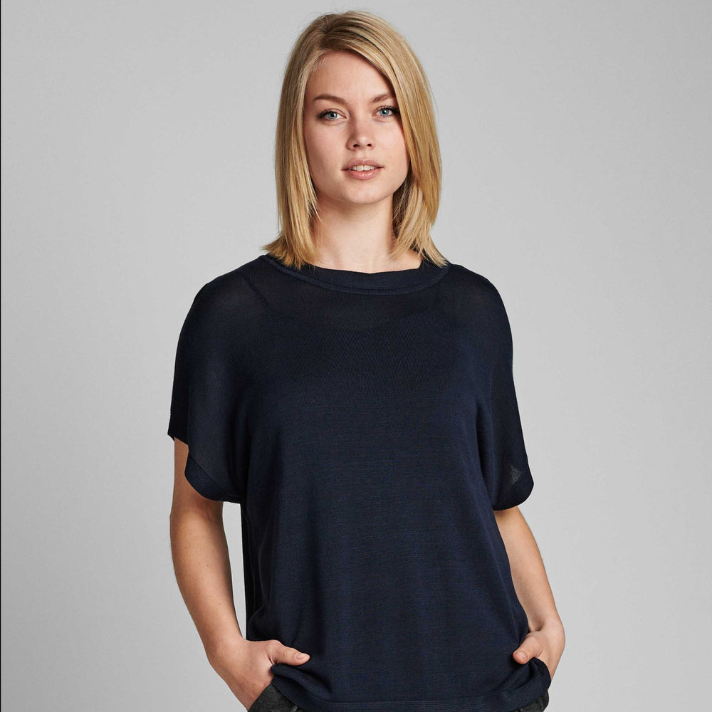 NUDARLENE Pullover in dunklem Saphir