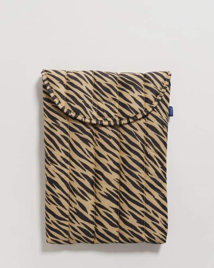 13-Zoll-Puffy-Laptop-Hülle mit Tigerstreifen