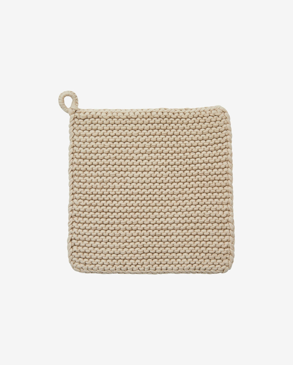 MIRA Sand gestrickter Topflappen