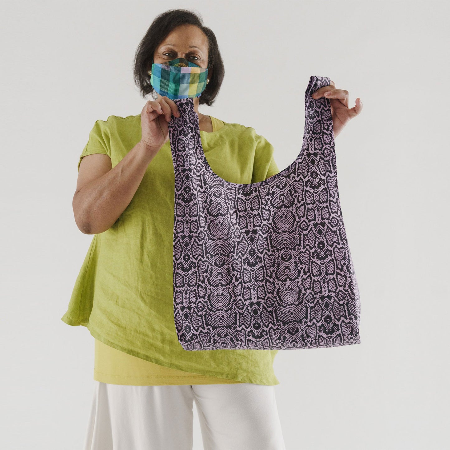 
                  
                    Pink Snakeskin Standard Reusable Bag
                  
                