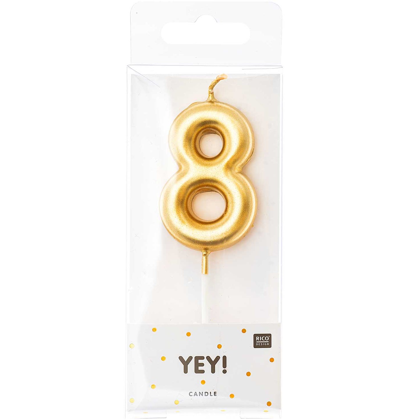 
                  
                    Gold Number 8 Candle
                  
                