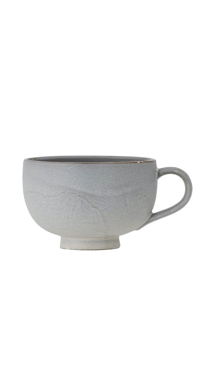 LILA Tasse aus grauem Steingut 