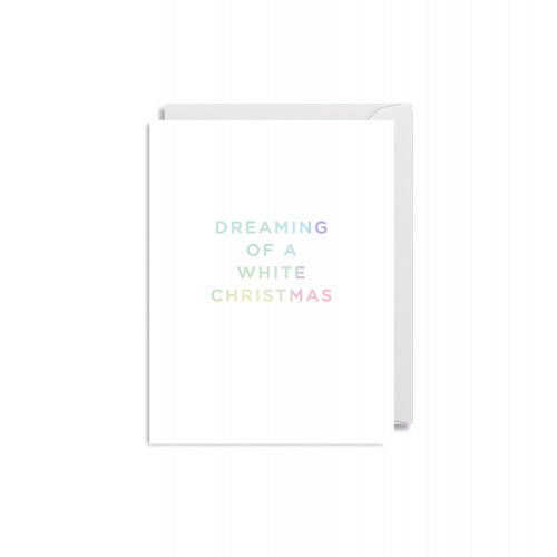 Weiße Weihnachtskarte