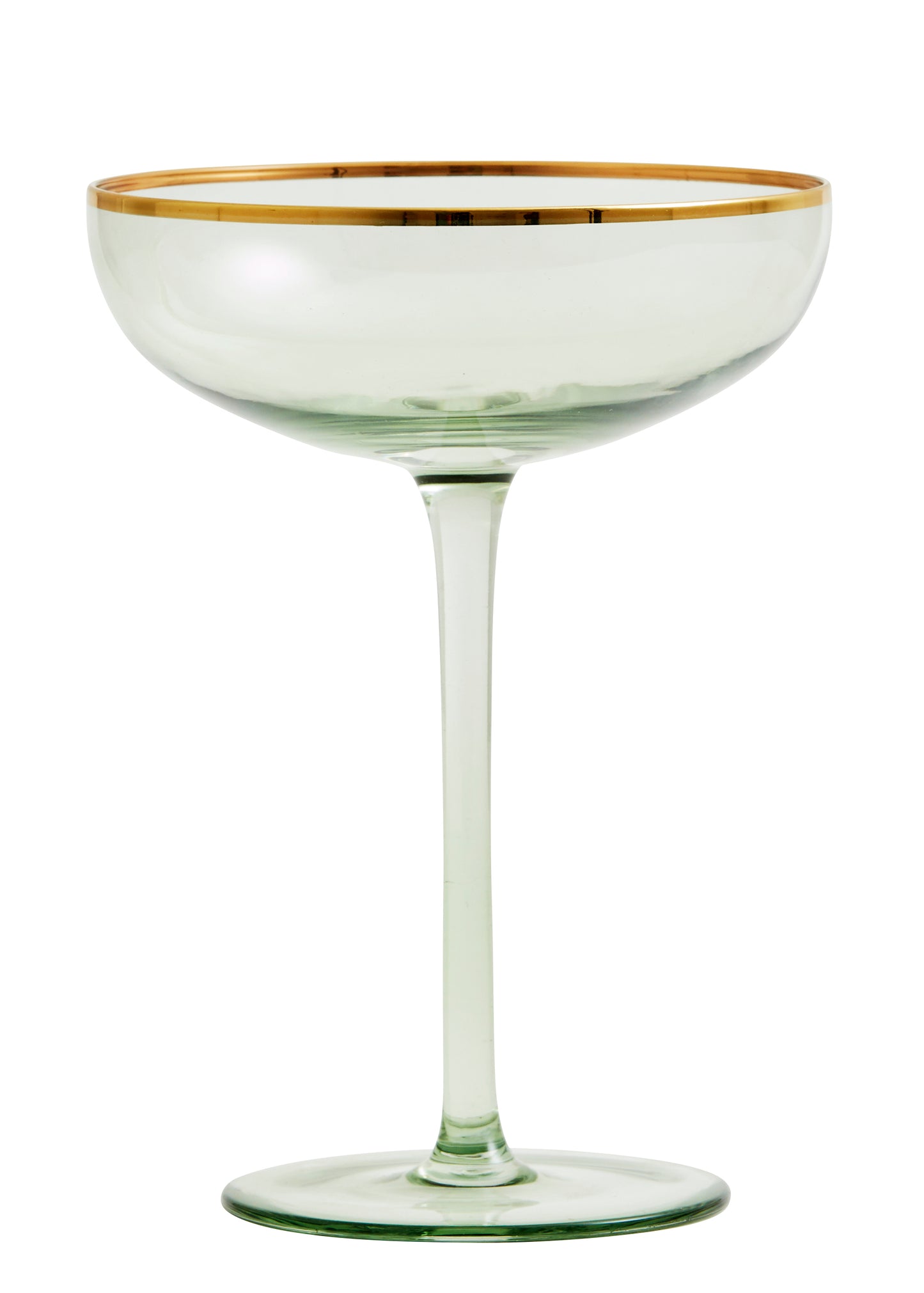 
                  
                    GREENA Cocktailglas mit Goldrand
                  
                