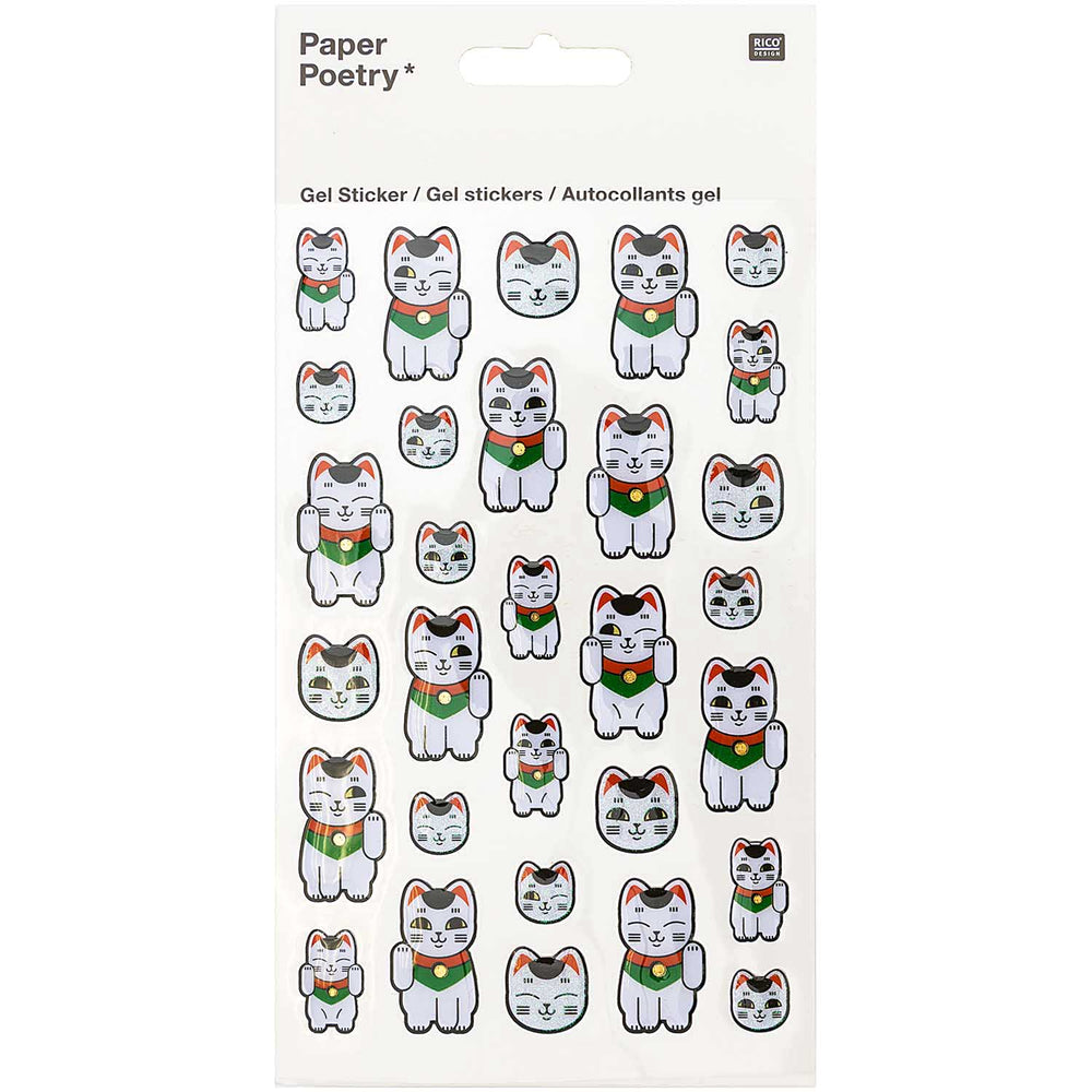 Jardin Japanese Cat Gel Sticker