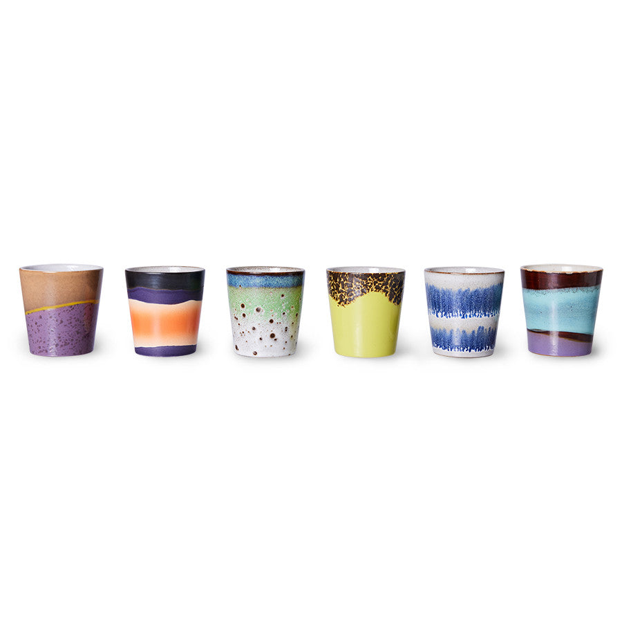 victoria+albert - Kaffeetasse im Vintage-Stil mit Farbsprenkeln  