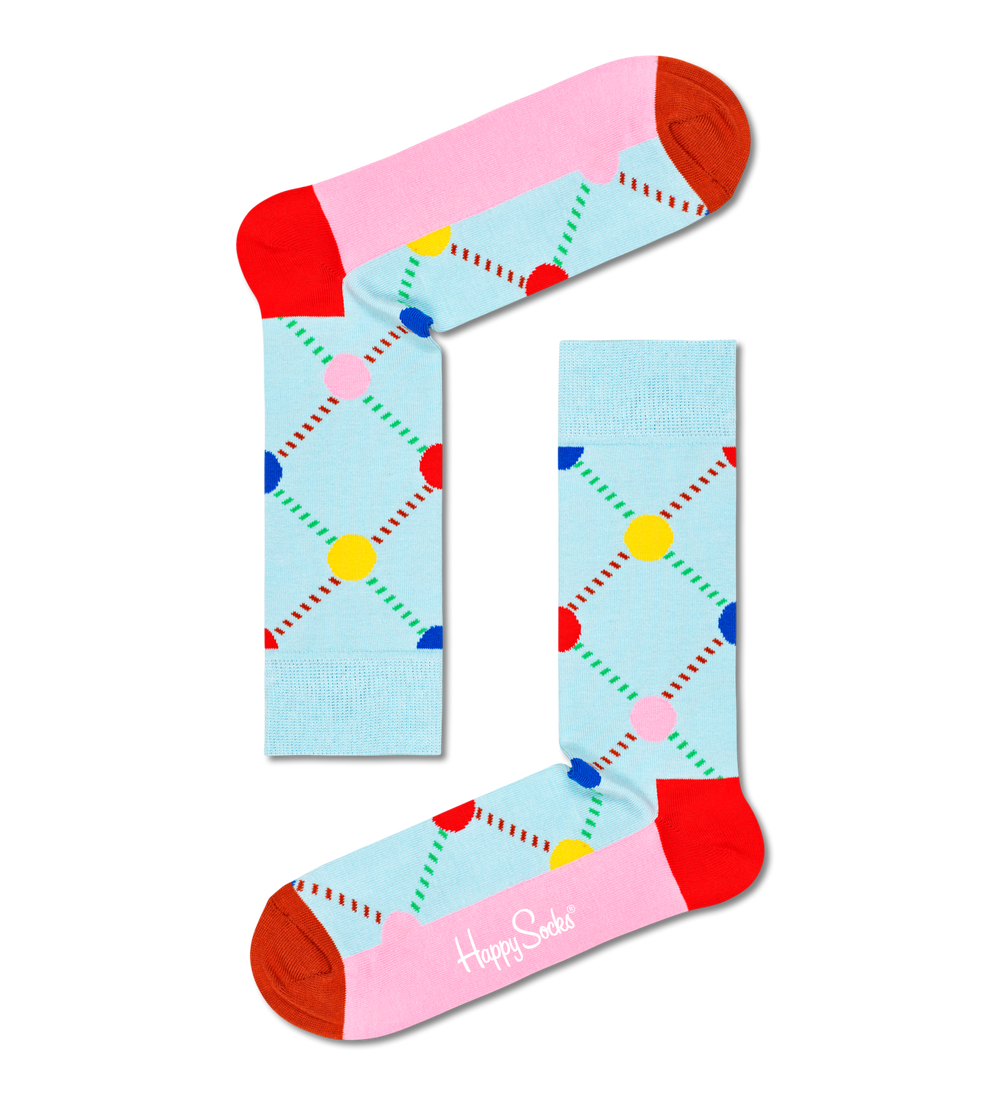 ARGYLE DOT Blue Socks