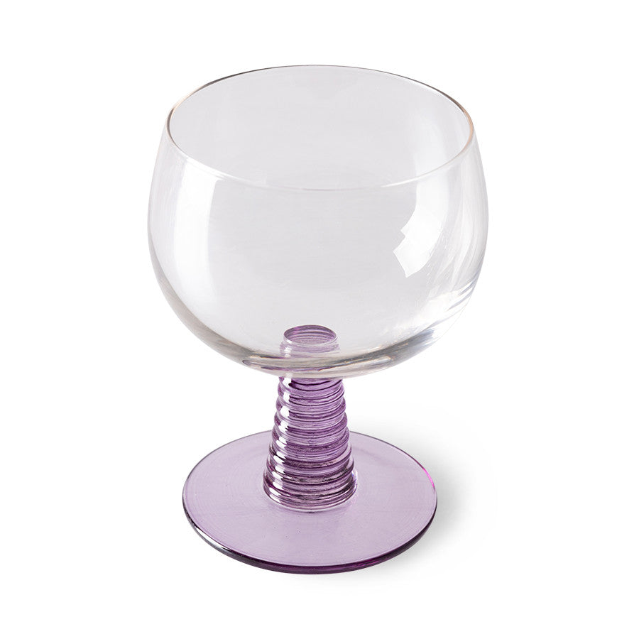 
                  
                    Lila Swirl Low Weinglas
                  
                