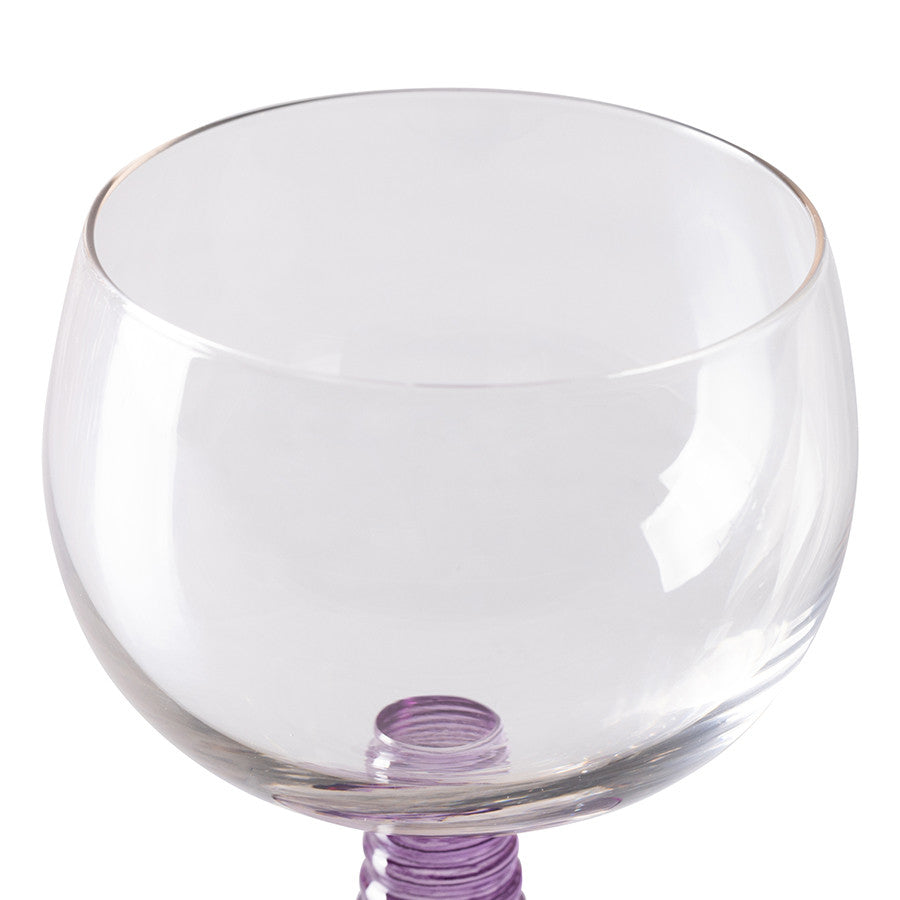 
                  
                    Lila Swirl Low Weinglas
                  
                