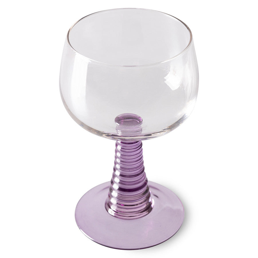 
                  
                    Purple Swirl High Weinglas
                  
                