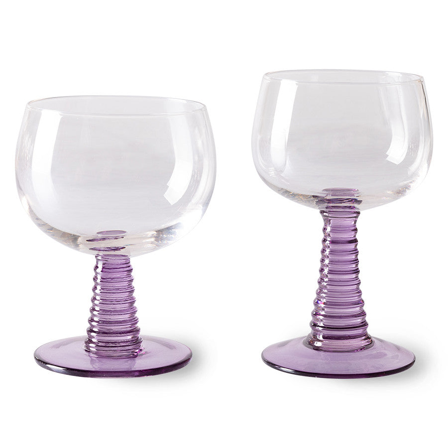 
                  
                    Purple Swirl High Weinglas
                  
                