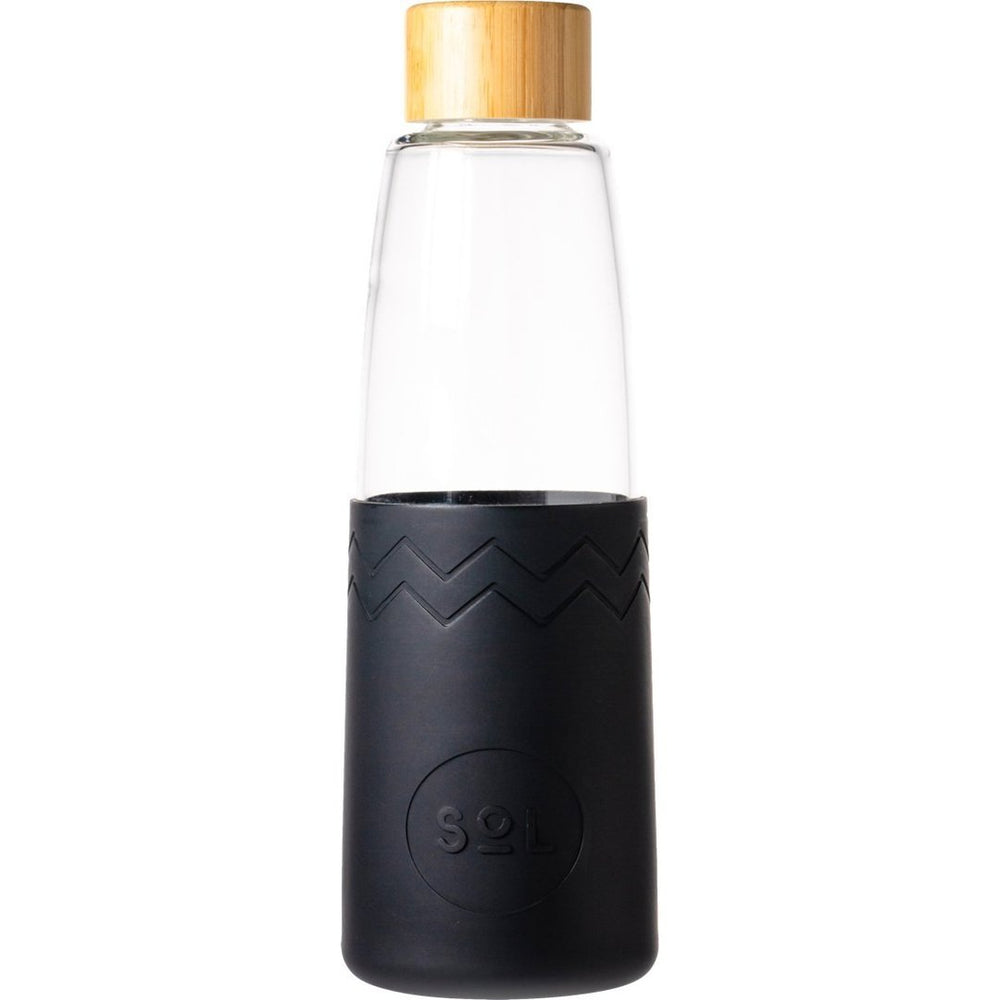 850ml Glass Bottle with Basalt Black Silicon Sleeve
