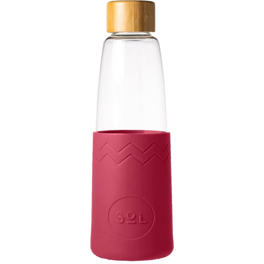 850ml Glass Bottle with Radiant Rosé Silicon Sleeve