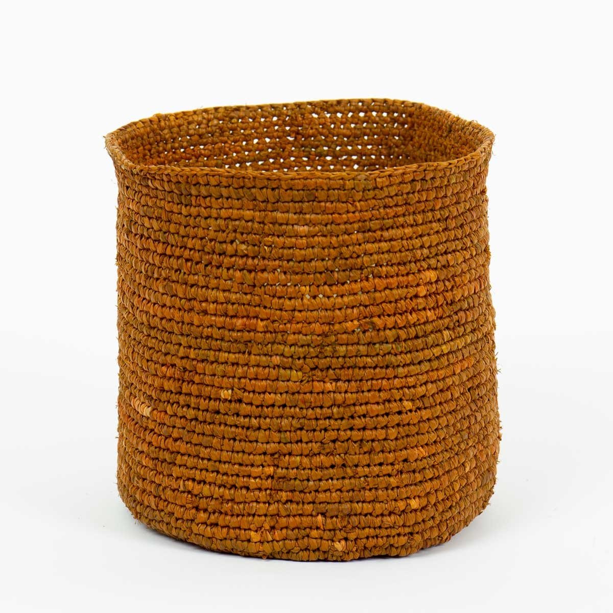 
                  
                    Small Rust Raffia Basket
                  
                