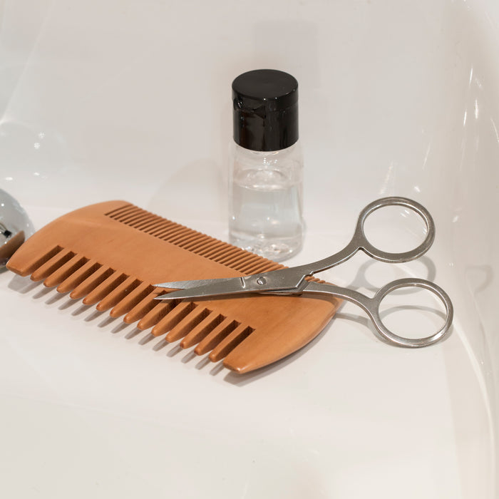 Bartpflege-Set in stilvoller Metalldose für Herren   - Geschenk für Papa