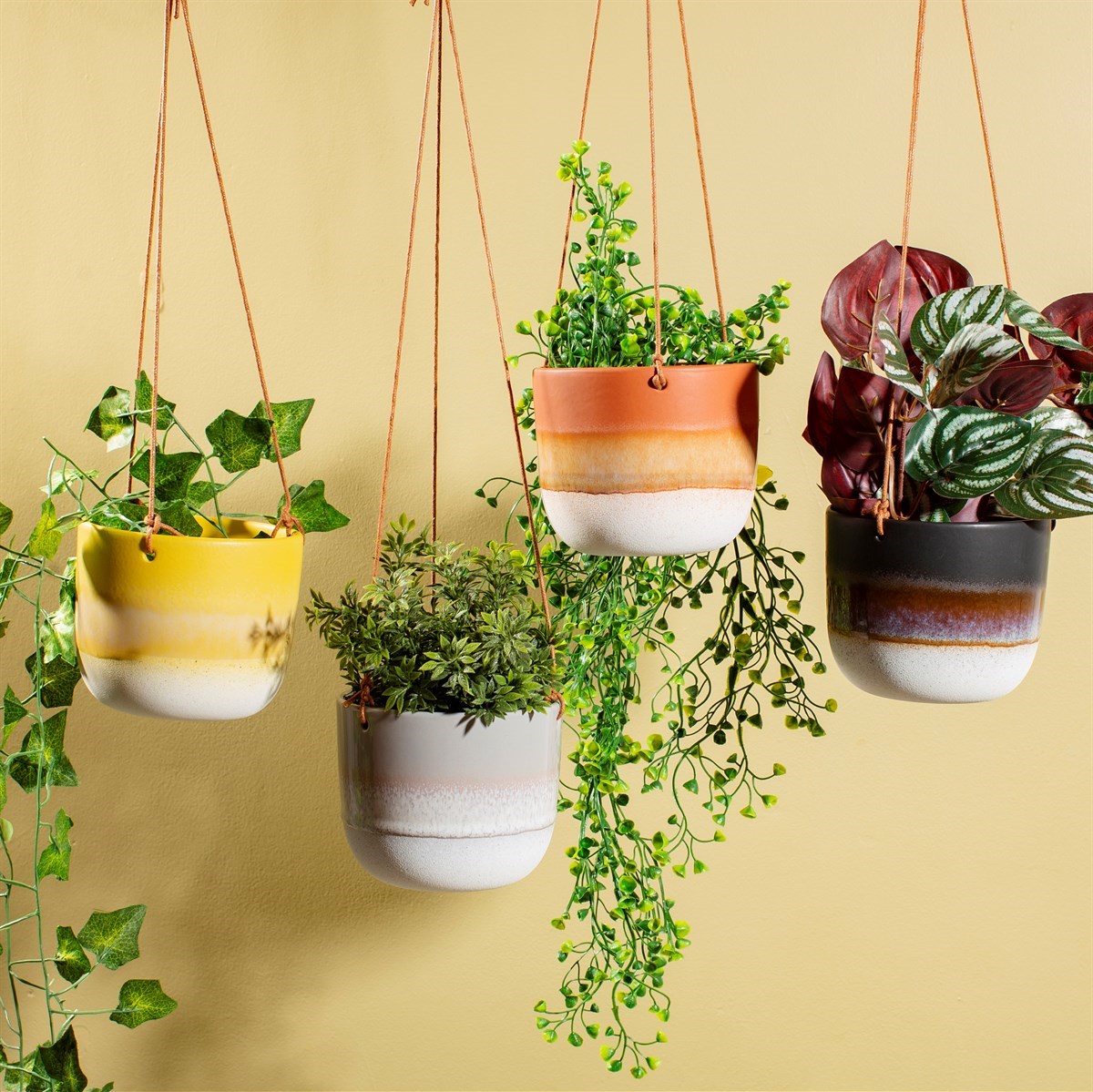 
                  
                    MOJAVE  Grey Glaze Hanging Planter
                  
                