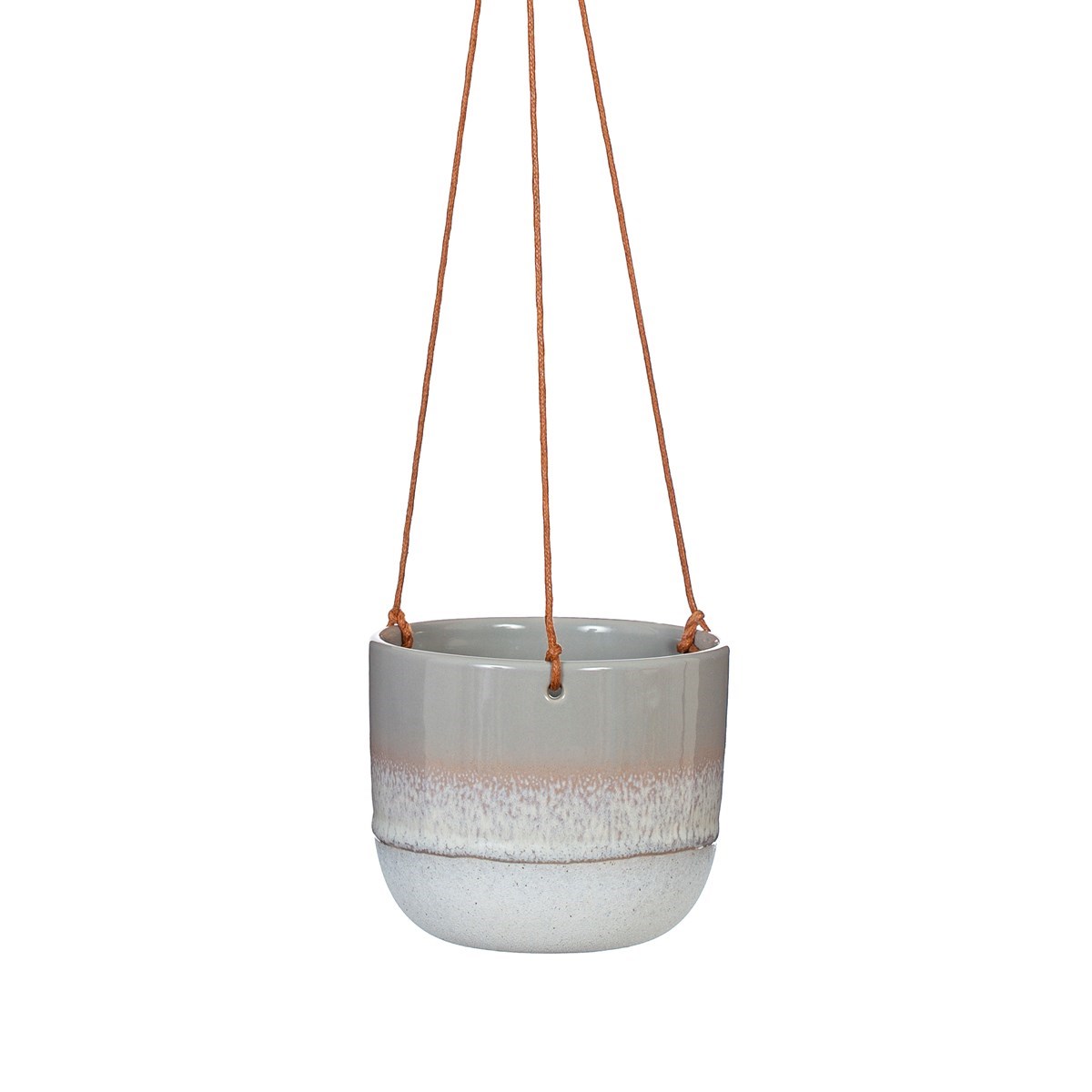 
                  
                    MOJAVE  Grey Glaze Hanging Planter
                  
                