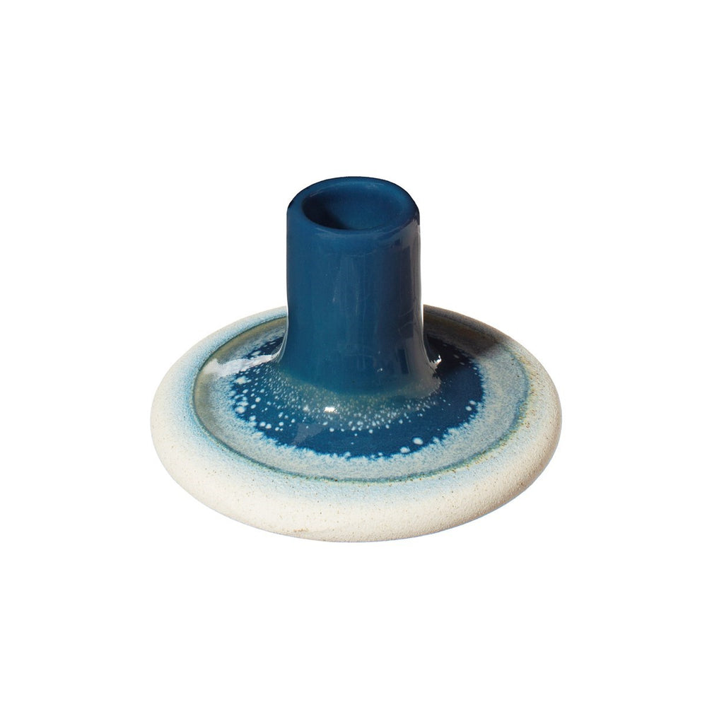 Blauer Mojave-Glasur-Kerzenhalter