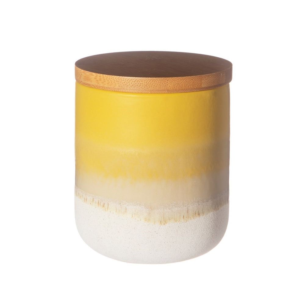 Yellow Mojave Glaze Canister