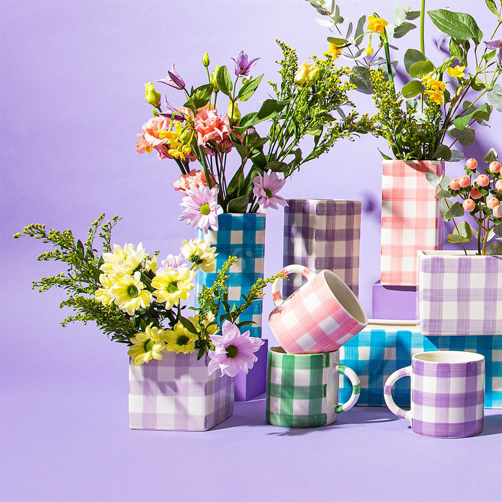 
                  
                    Lila Gingham-Pflanzer
                  
                